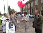Save The Grange 3,500 signature petition handover to Salford Mayor